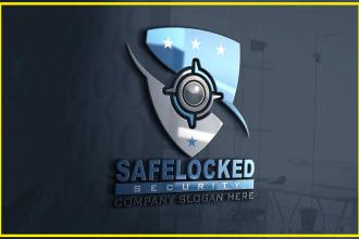 do professional security logo design with in 12 hours