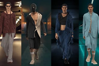 create fashion design in clo3d or marvelous designer
