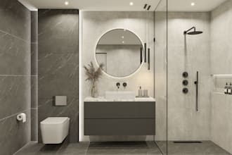 do bathroom sketchup 3d model and 3d rendering