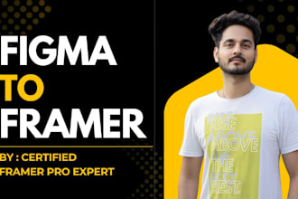 design or develop modern framer website or template with animation