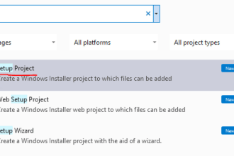 create a windows installer for the your application