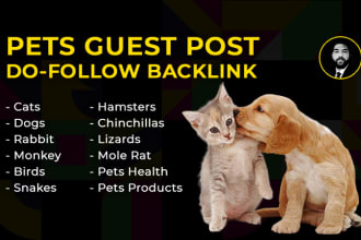 do pets guest post with a dofollow backlink on my blog