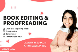 provide book editing and proofreading