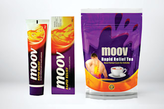 create organic product packaging or label design