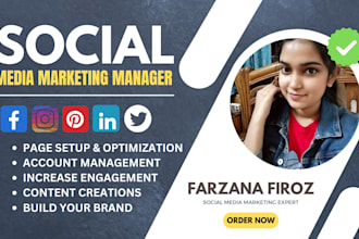 be your social media marketing manager and content creator