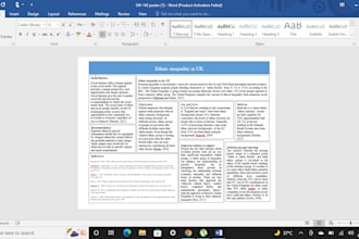 do a poster or presentation in ms office on any topic
