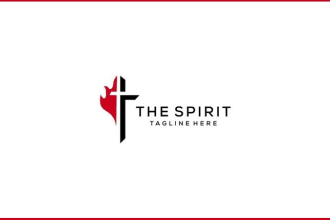 do modern church ministry christian or religious logo design