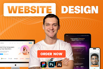 do professional figma website design or canva website mockup