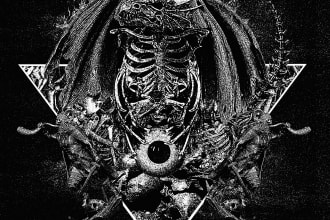 do collage art for album metal hardcore and punk band