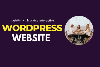 create logistics, trucking interactive wordpress website