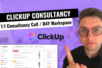 be your clickup project management consultant