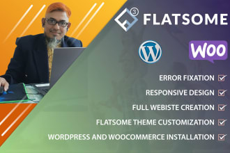 install and customize amazing flatsome woocommerce theme