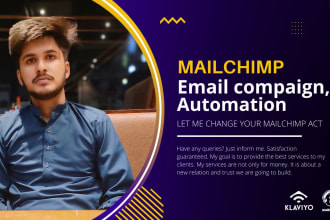 set up mailchimp automation, email autoresponder, newsletter