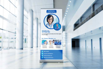 do corporate business web banner roll up banner design