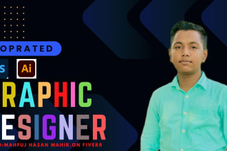 do top rated graphic design in adobe illustrator and photoshop edit