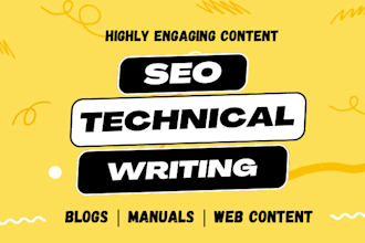 be your technical SEO content writer