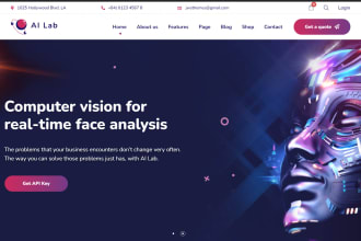 develop a machine learning based startup agencies wordpress website