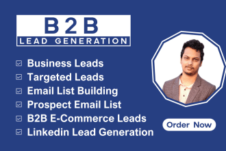 do b2b lead generation, email leads, ecommerce leads, contact list, lead gen