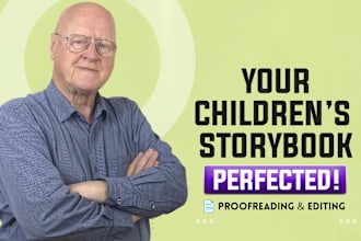 proofread, edit your storybook for children