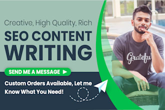 be your SEO article writer or blog content writer