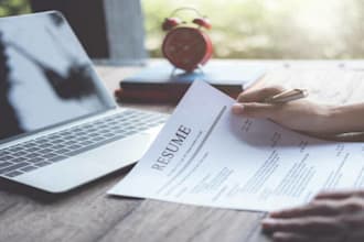 write a resume, CV, cover letter, and linkedin profile