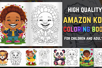 design eye catching bold and easy coloring book for amazon kdp