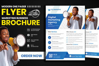 design a marketing flyer, brochure, one pager, sales sheet