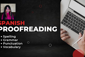 be your spanish editor and proofreader