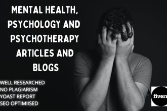 write mental health, psychology and psychotherapy articles and blogs