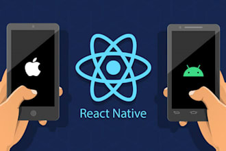 develop a professional react native mobile app for ios and android