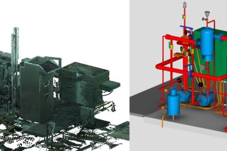 do excellent work in point cloud to 3d model of mep services in revit