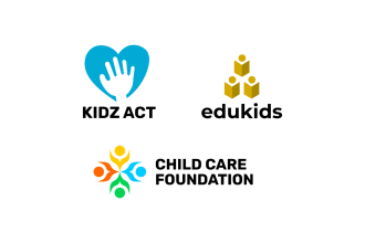 create unique kids or children  foundation logo