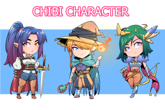 draw your original and dnd character art with my chibi style