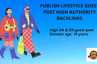 do lifestyle and fashion guest post high authority backlinks