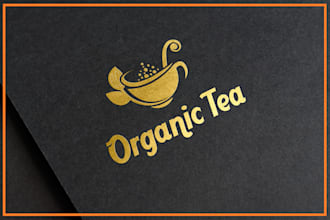 design a organic tea logo with in 24 hours