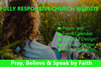 create church website design with livestreaming