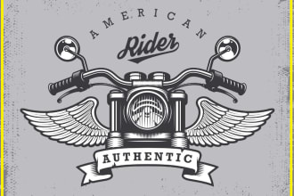 design a creative custom bike logo