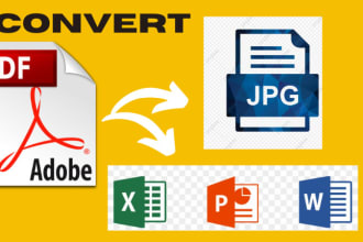 convert PDF to word,excel,copy paste,data entry,word to PDF