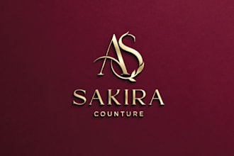 design a luxury monogram logo with minimalist style