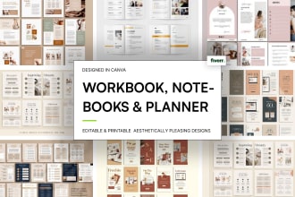 design notebooks, worksheets and planners your etsy shop