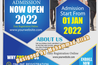 design a flyer, brochure, banner, leaflet within 7 hours