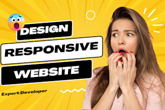 design modern responsive HTML CSS bootstrap website