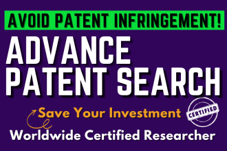 execute an advance patent search and trademark search