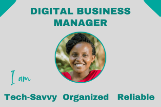be your administrative and operational assistant for  your business