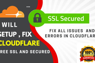 setup cloudflare and fix errors