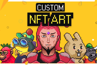 design custom 10k pixel perfect nft  art design with metadata