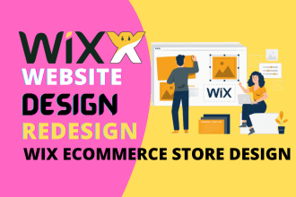 design or redesign wix website or wix ecommerce website