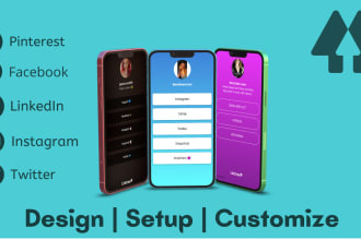design and setup an attractive linktree biolink page