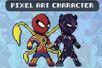 draw a pixel art character for you