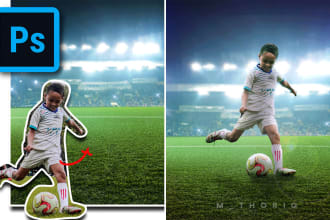 cutout your image and blend it to another image